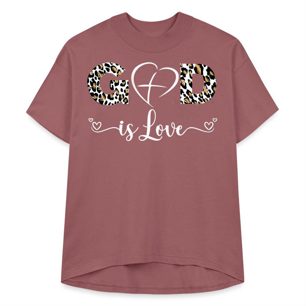 GOD IS LOVE | Leopard Glam - Hi-Lo Tee