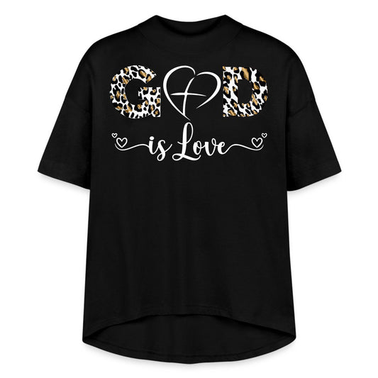 GOD IS LOVE | Leopard Glam - Hi-Lo Tee