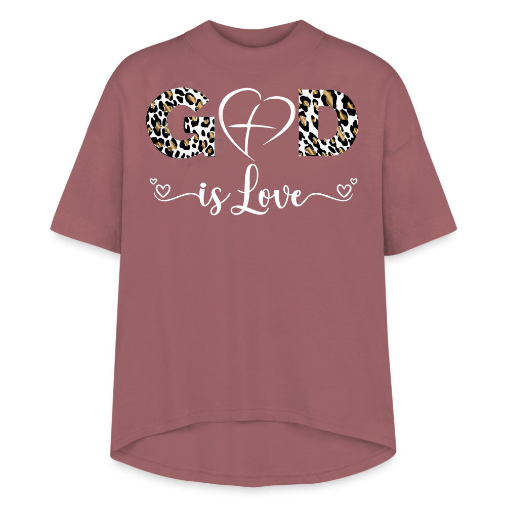 GOD IS LOVE | Leopard Glam - Hi-Lo Tee