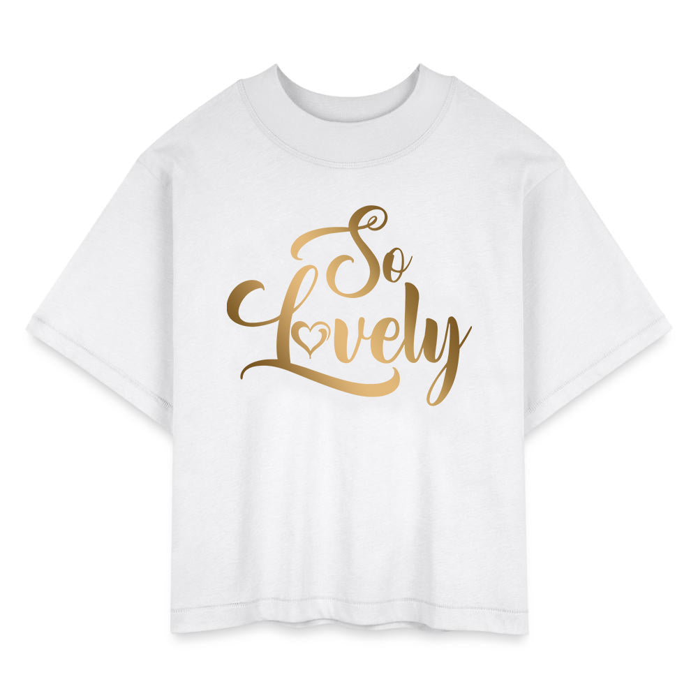 SO LOVELY | Gold Glam - Boxy Tee