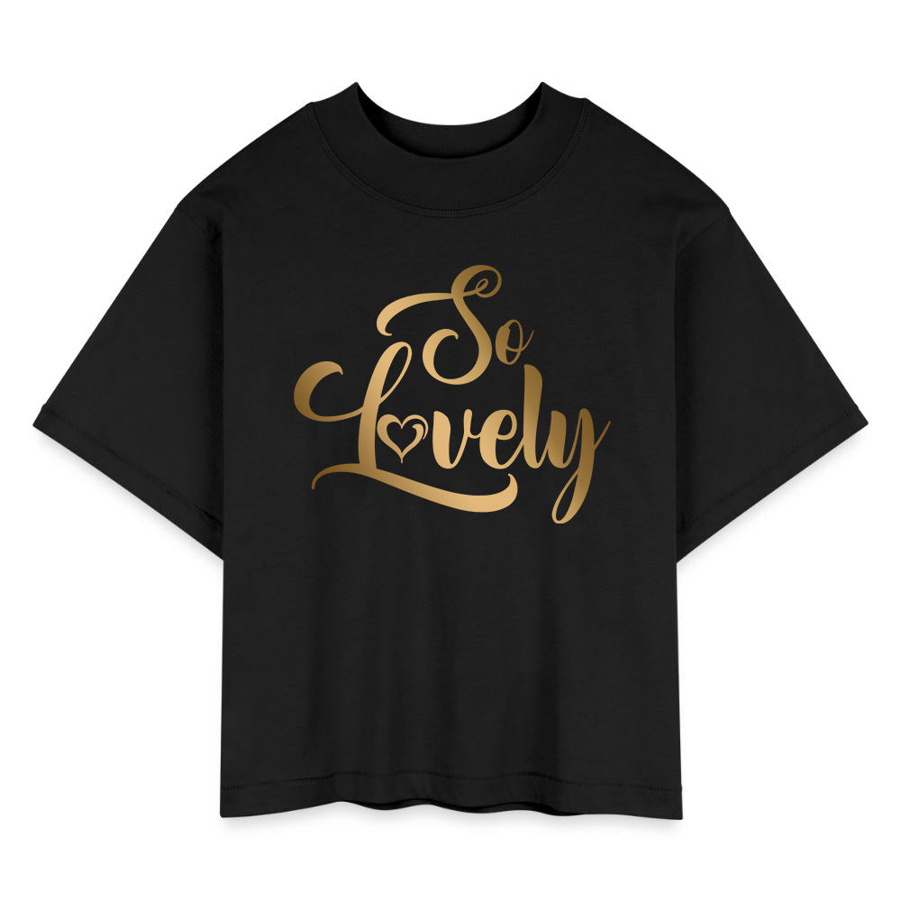 SO LOVELY | Gold Glam - Boxy Tee