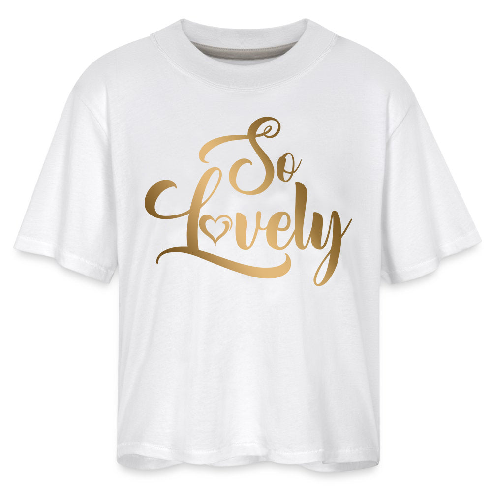 SO LOVELY | Gold Glam - Boxy Tee