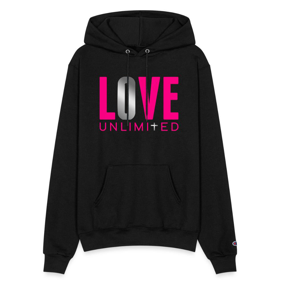 LOVE UNLIMITED | Pink/Silver Highlighter - Adult Hoodie