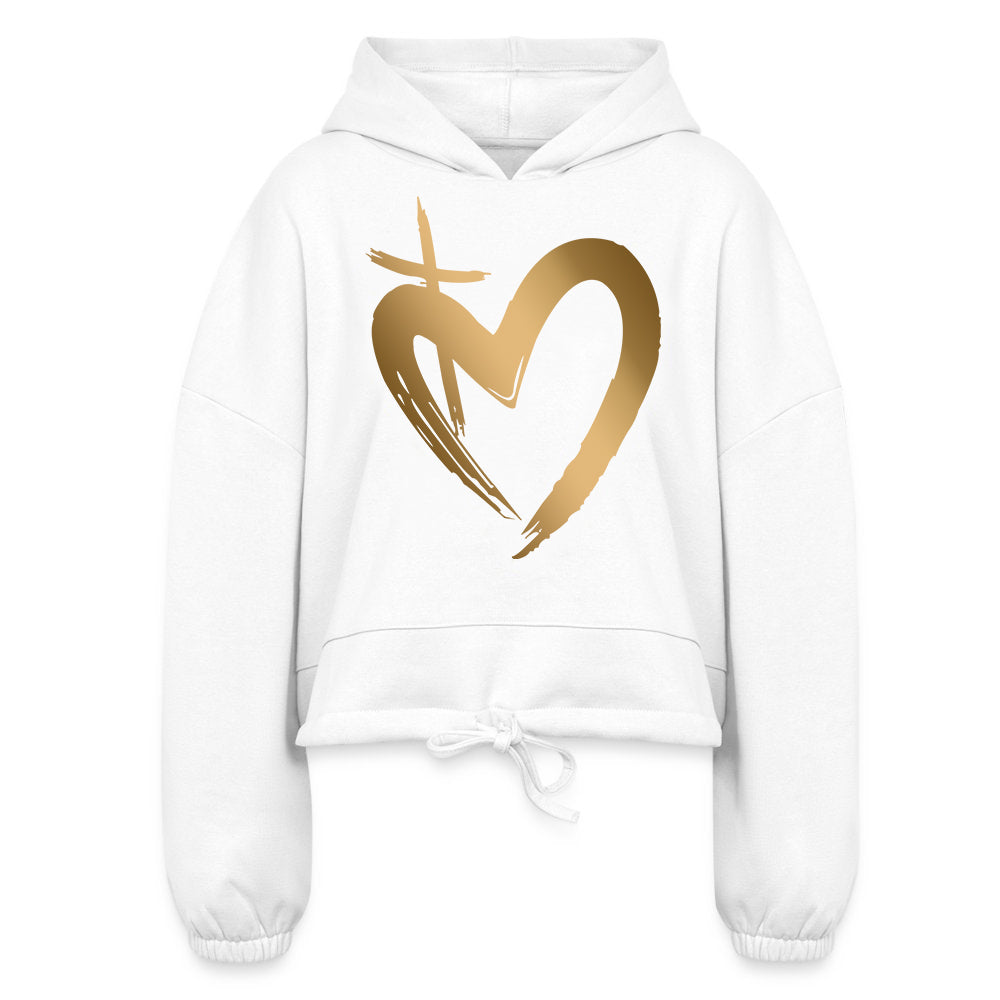 ETERNAL LOVE | Gold Glam - Cropped Hoodie